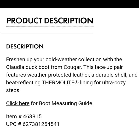 Storm by Cougar Claudia Duck Boot Thermolite Waterproof Suede Cognac Plaid Sz 8 - Picture 12 of 13